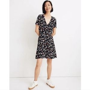 Madewell Drifting Flowers Button Up Dress